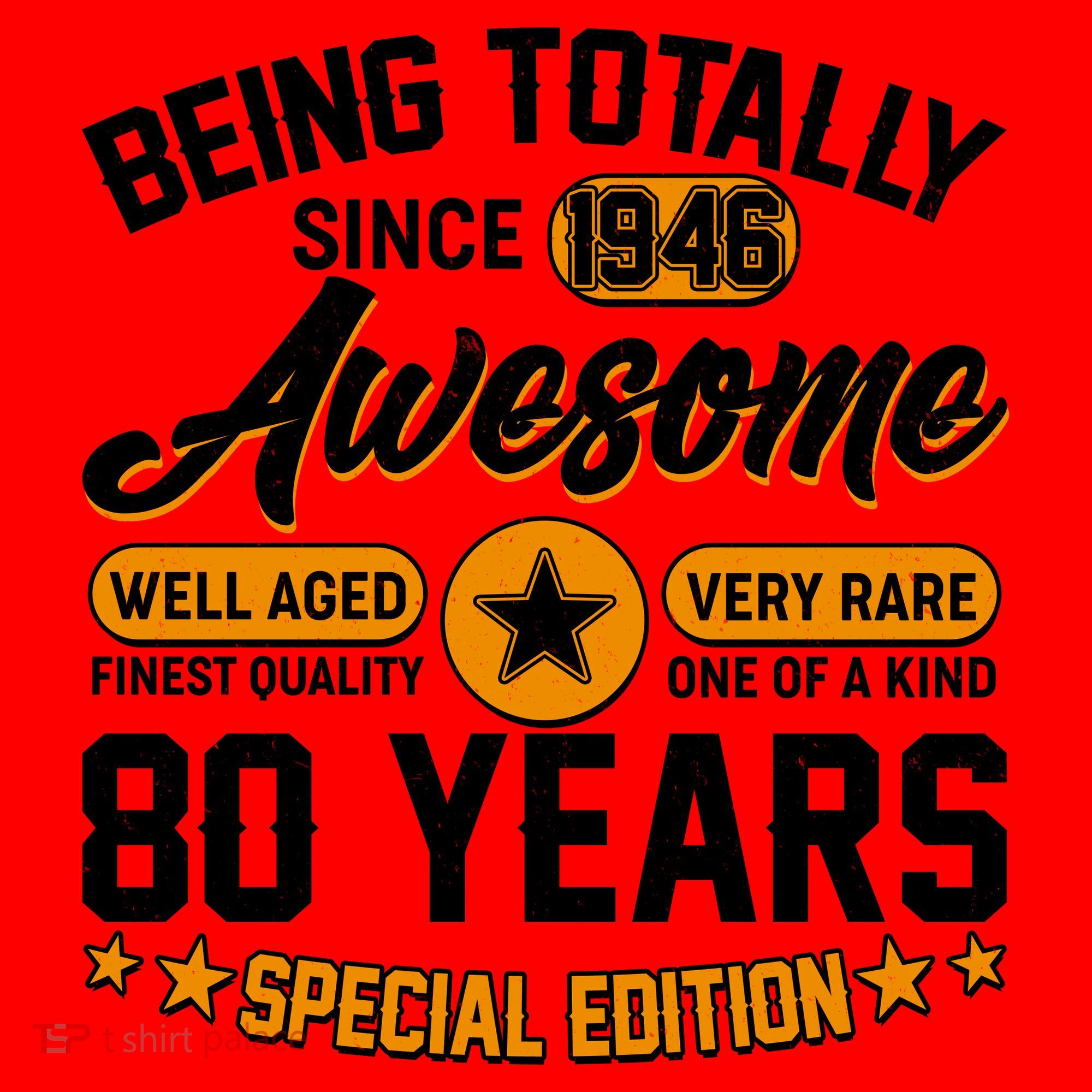 80th Birthday Being Totally Awesome Since 1946 Special Edition  Santa Hat