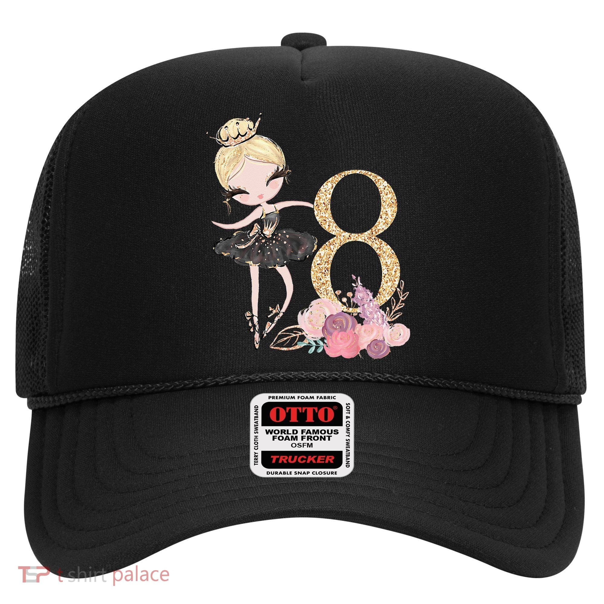 8th Birthday Ballerina Dancer Ballet Black Tutu Hat