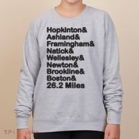 8 Boroughs Boston Running Marathon Running Women's Sweatshirt thumb 0