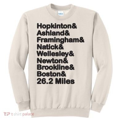 8 Boroughs Boston Running Marathon Running Sweatshirt