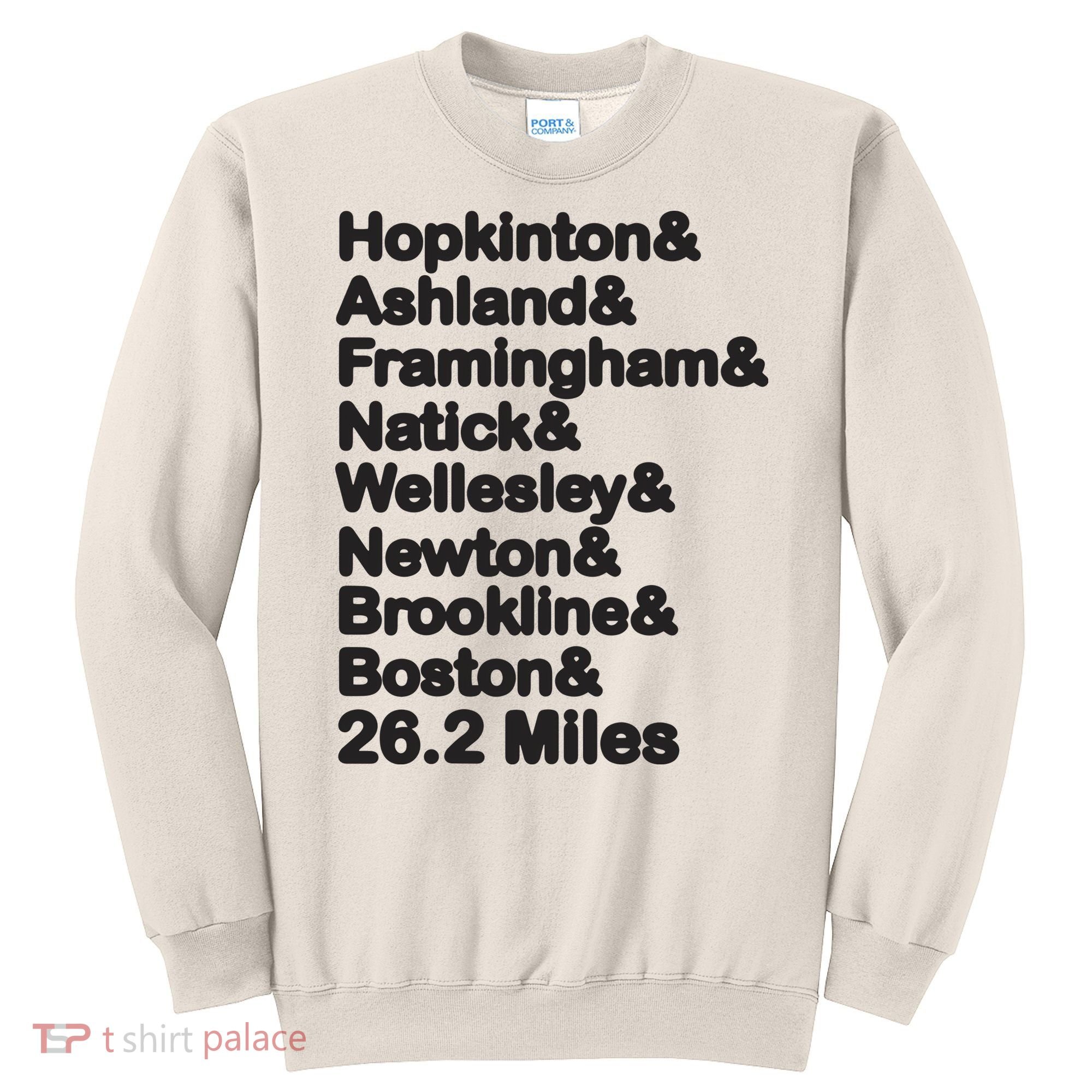 8 Boroughs Boston Running Marathon Running Sweatshirt