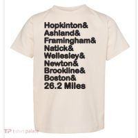 8 Boroughs Boston Running Marathon Running Toddler T-Shirt thumb 0