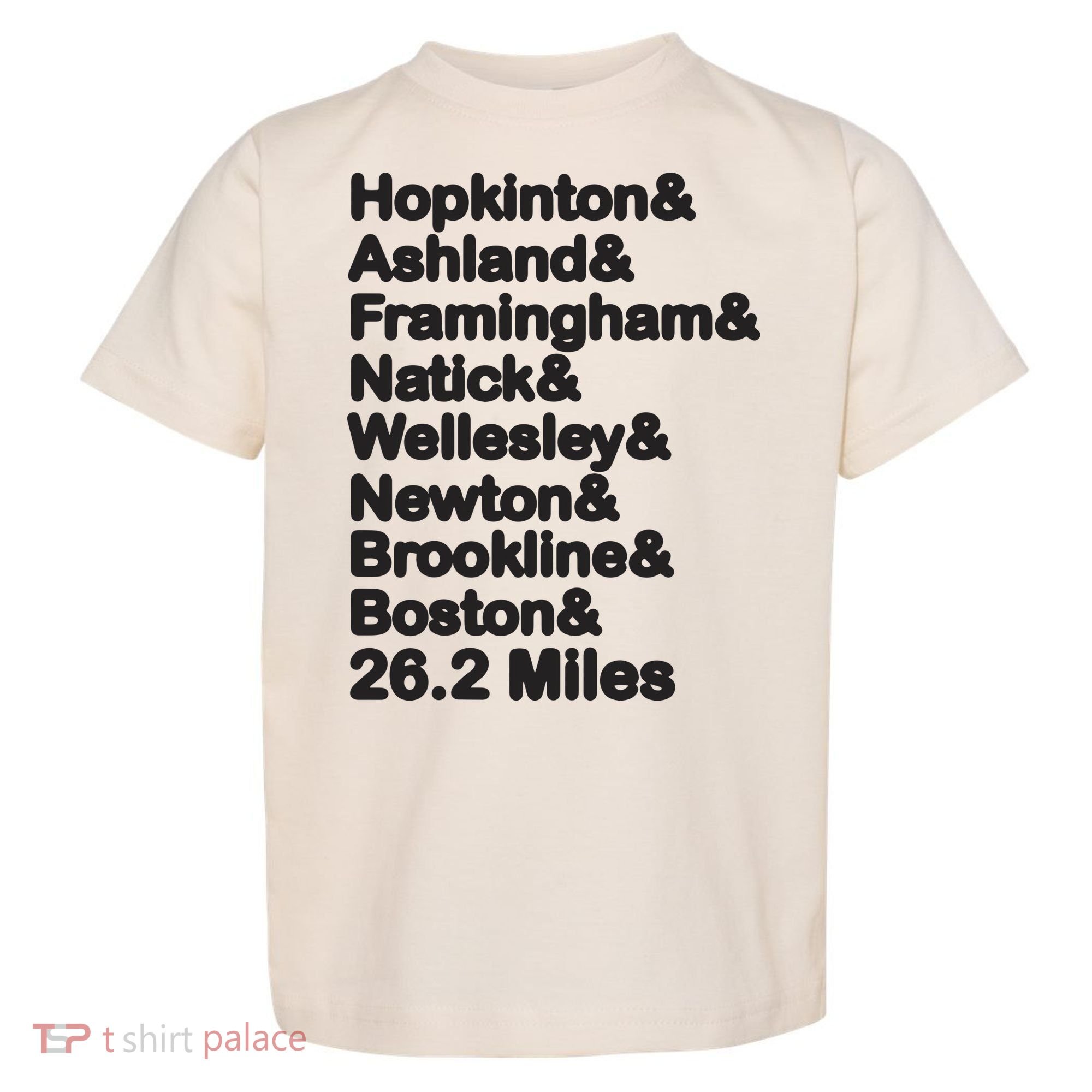 8 Boroughs Boston Running Marathon Running Toddler T-Shirt