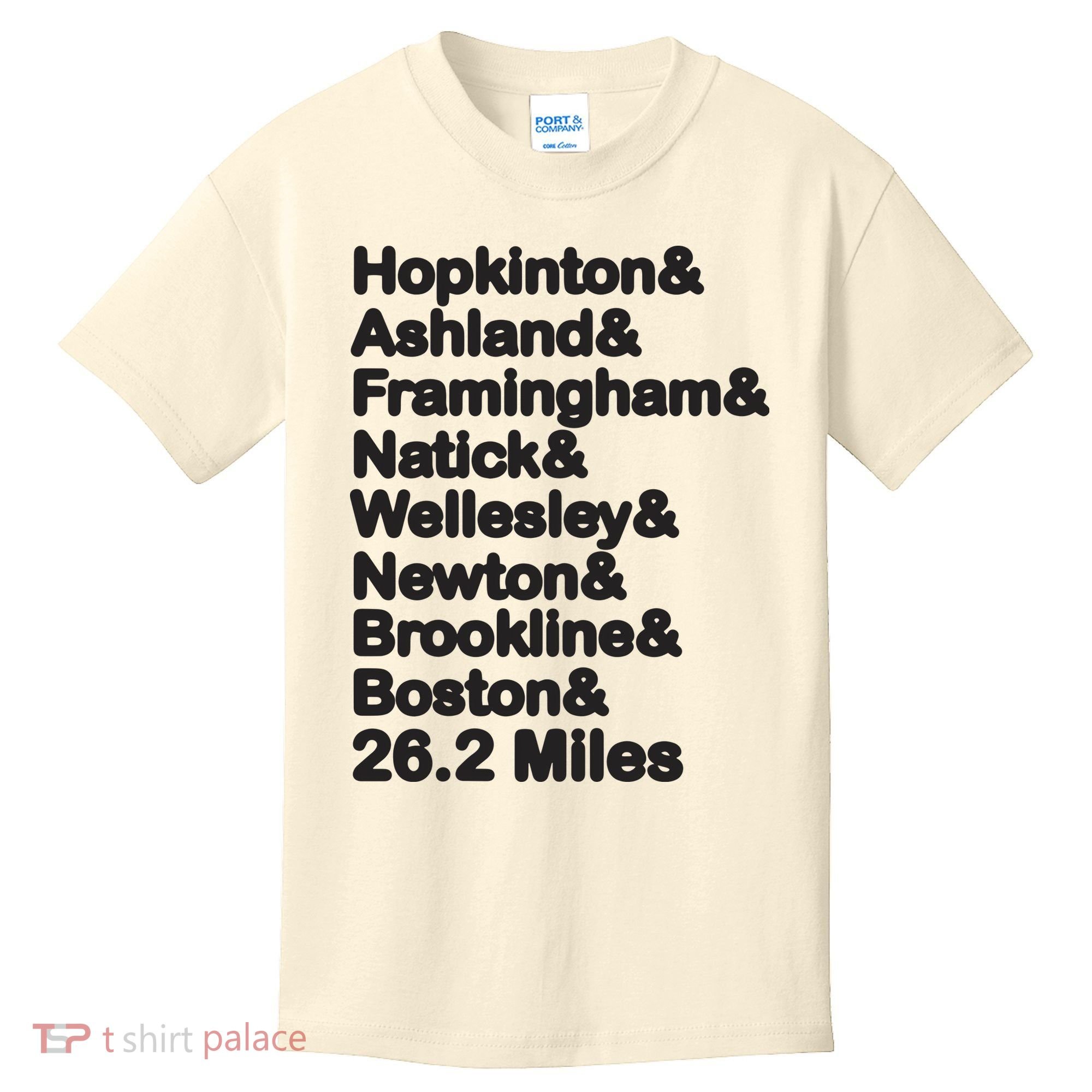 8 Boroughs Boston Running Marathon Running Kids T-Shirt