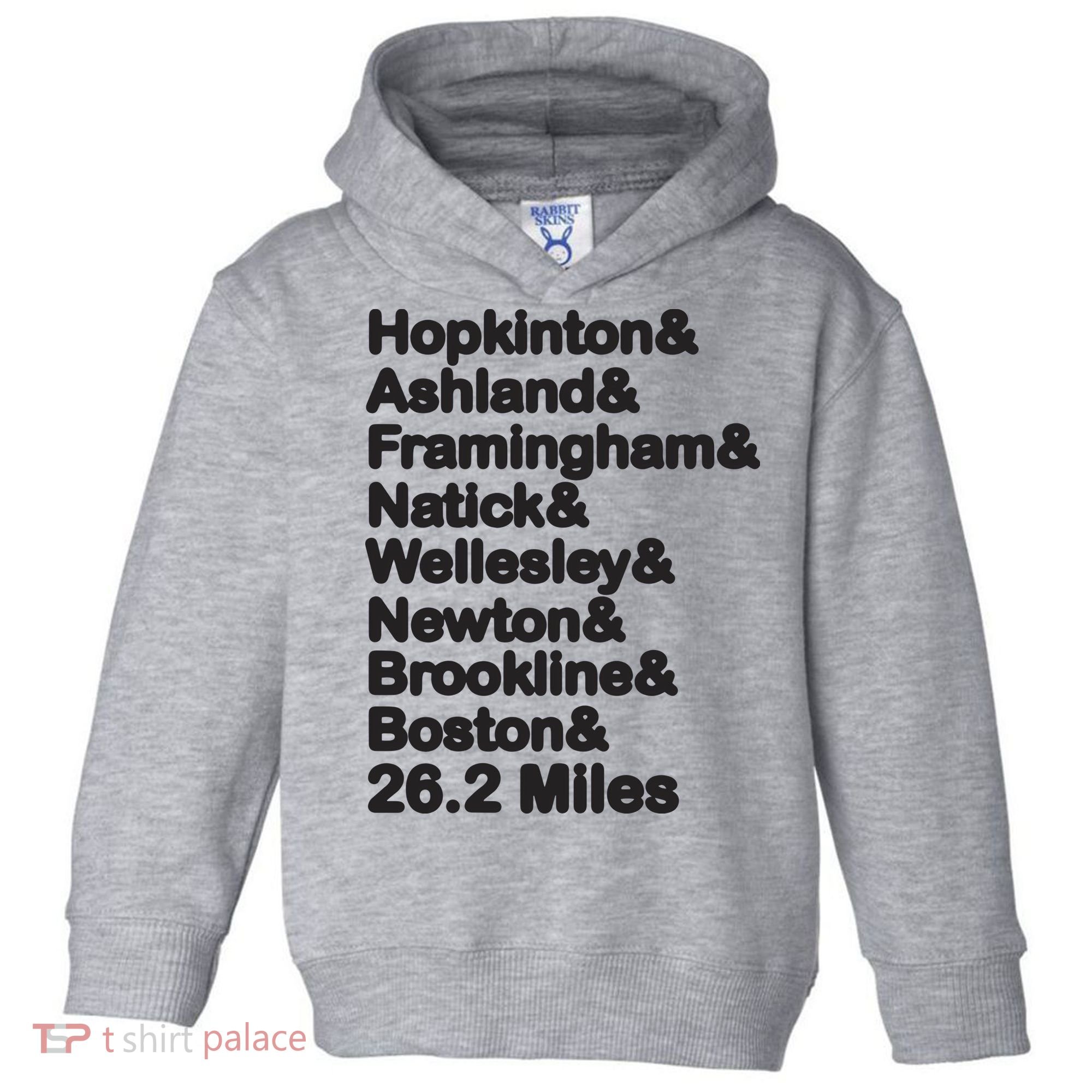 8 Boroughs Boston Running Marathon Running Toddler Hoodie