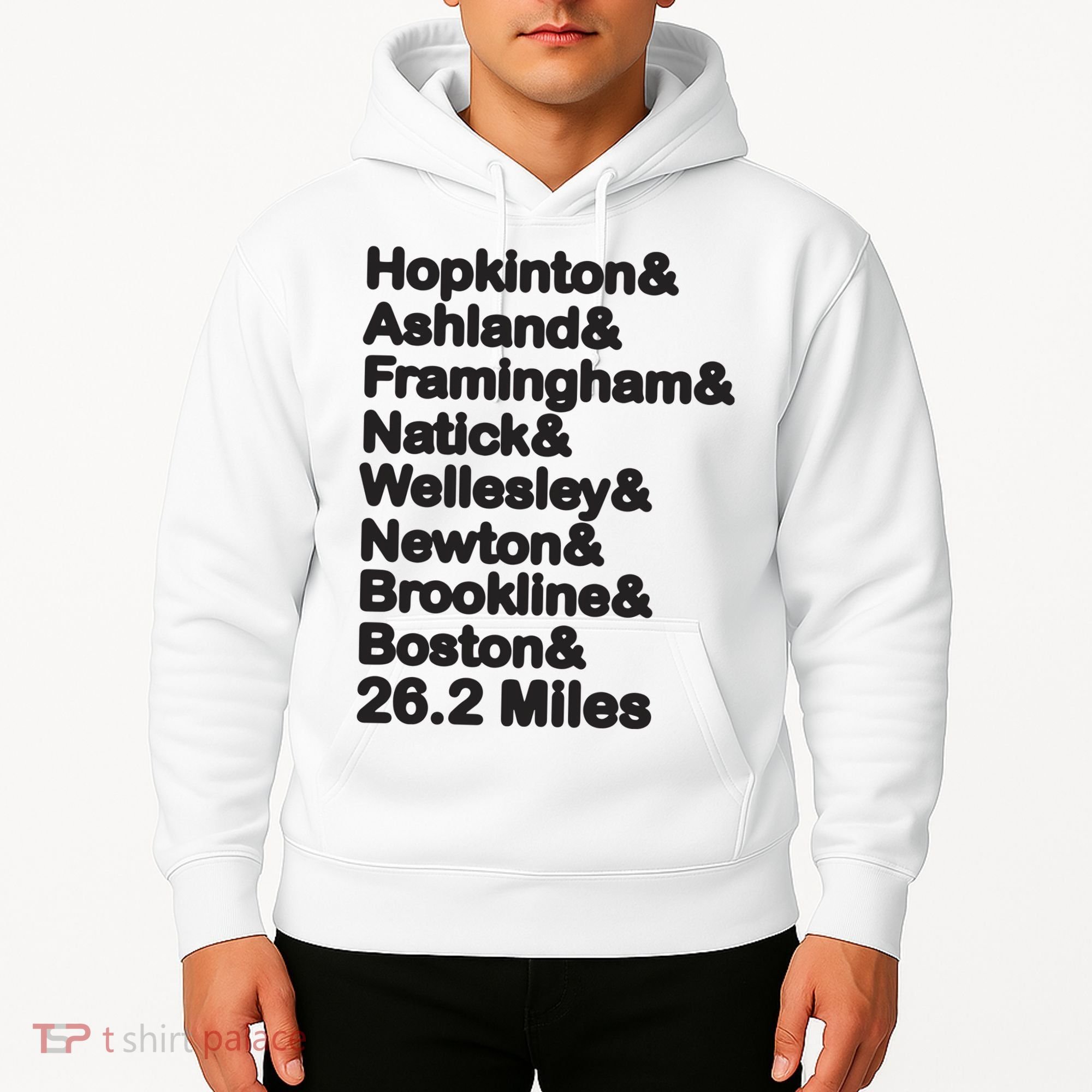 8 Boroughs Boston Running Marathon Running Hoodie