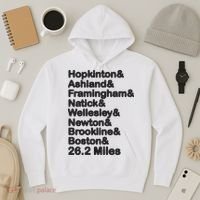8 Boroughs Boston Running Marathon Running Hoodie thumb 3