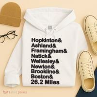 8 Boroughs Boston Running Marathon Running Hoodie thumb 4