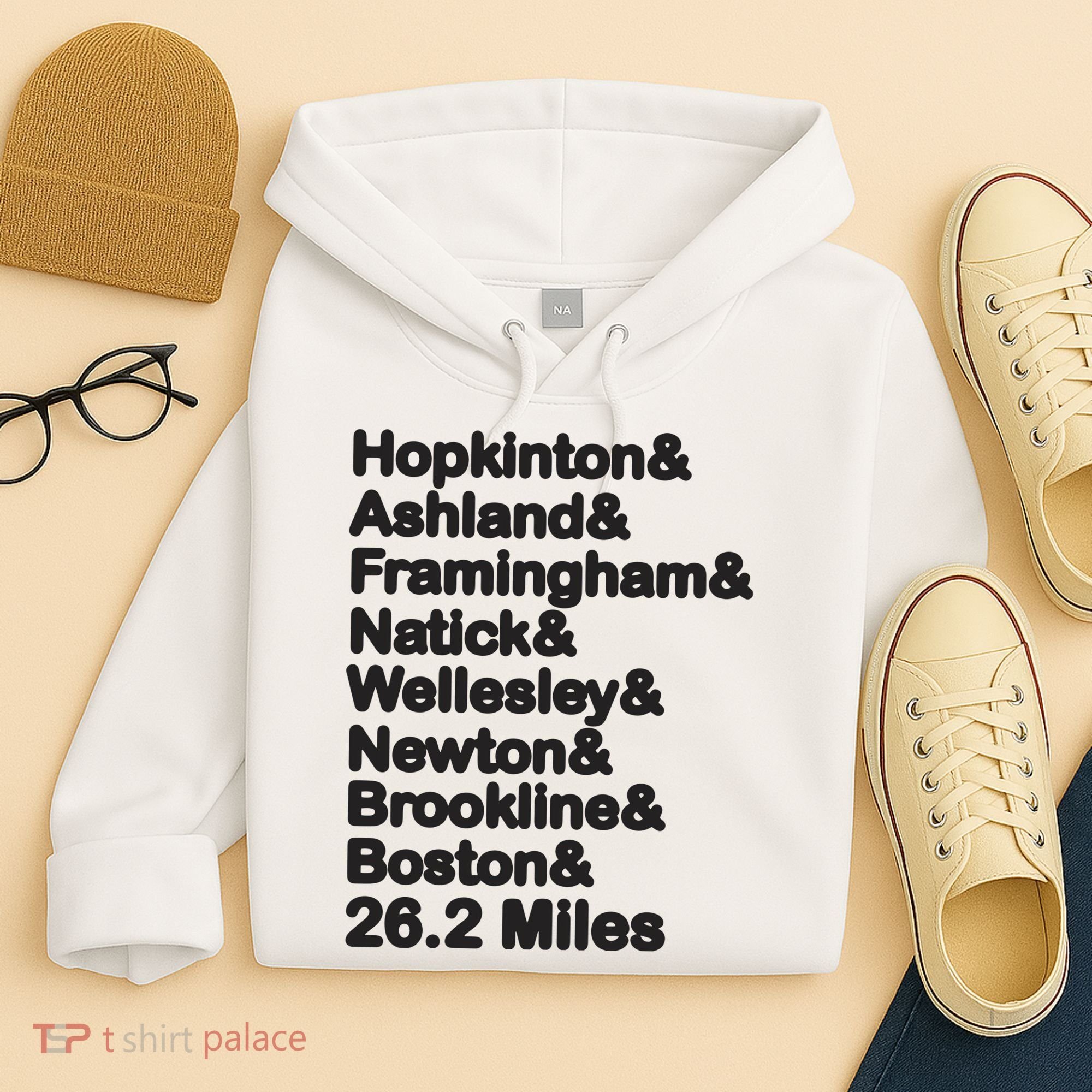 8 Boroughs Boston Running Marathon Running Hoodie