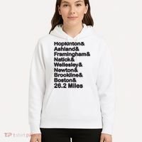8 Boroughs Boston Running Marathon Running Hoodie thumb 5