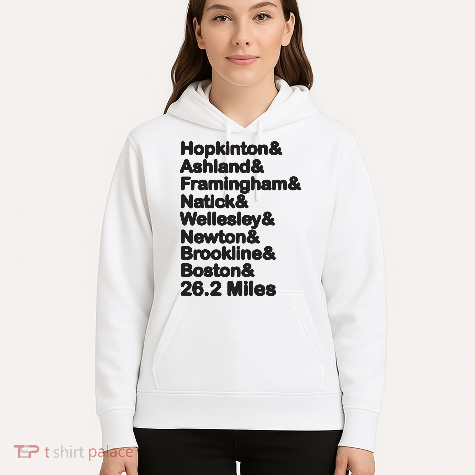 8 Boroughs Boston Running Marathon Running Hoodie