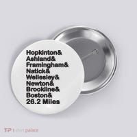 8 Boroughs Boston Running Marathon Running Button thumb 0