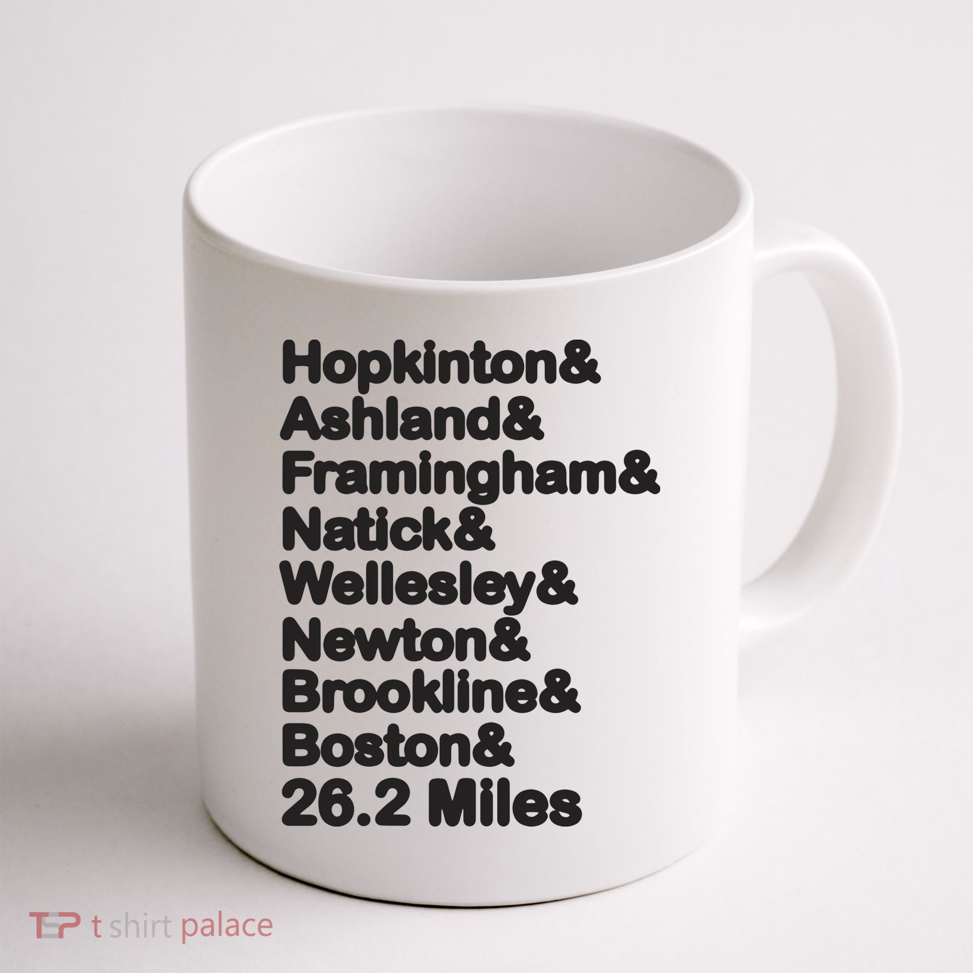8 Boroughs Boston Running Marathon Running Coffee Mug