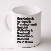 8 Boroughs Boston Running Marathon Running Coffee Mug thumb 0