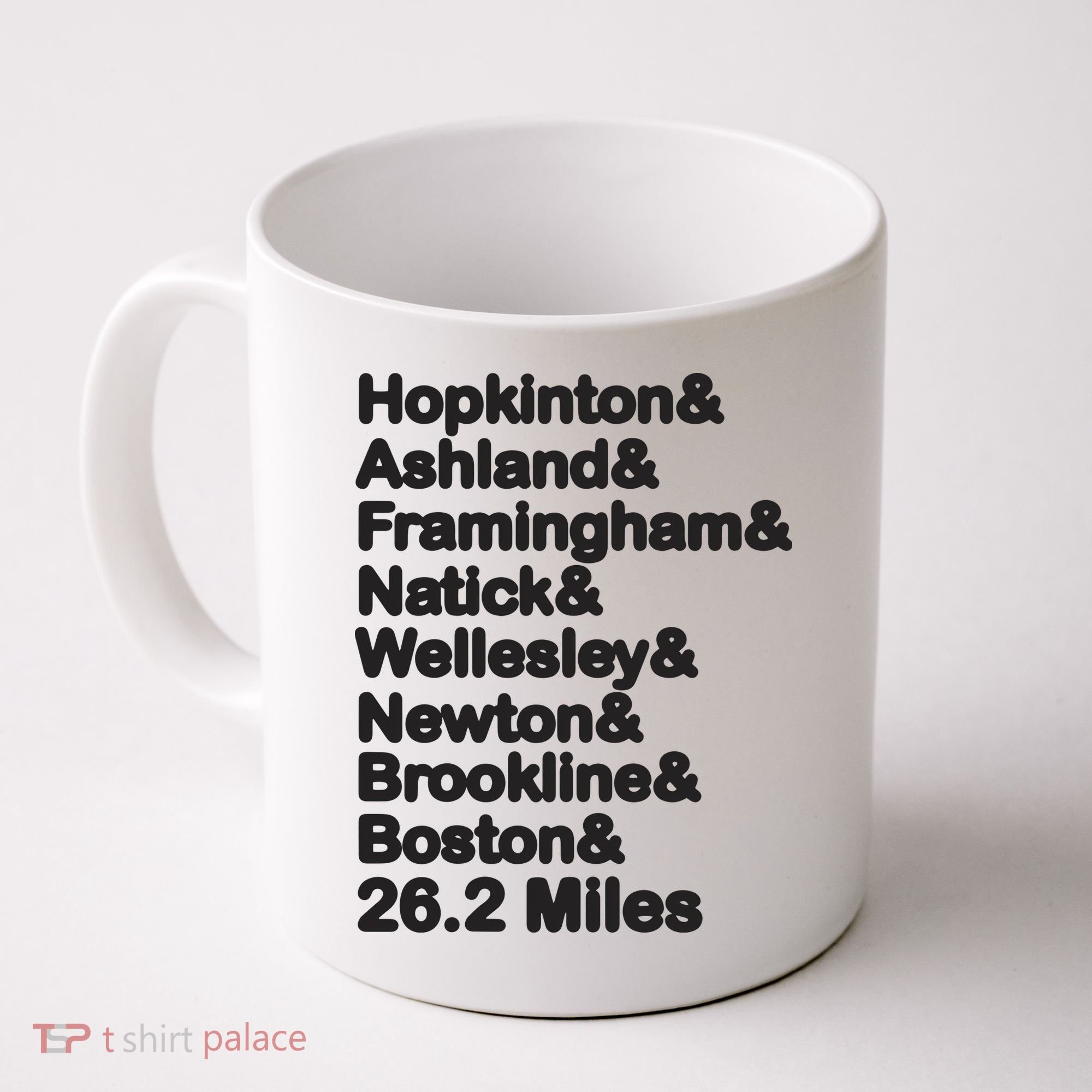 8 Boroughs Boston Running Marathon Running Coffee Mug