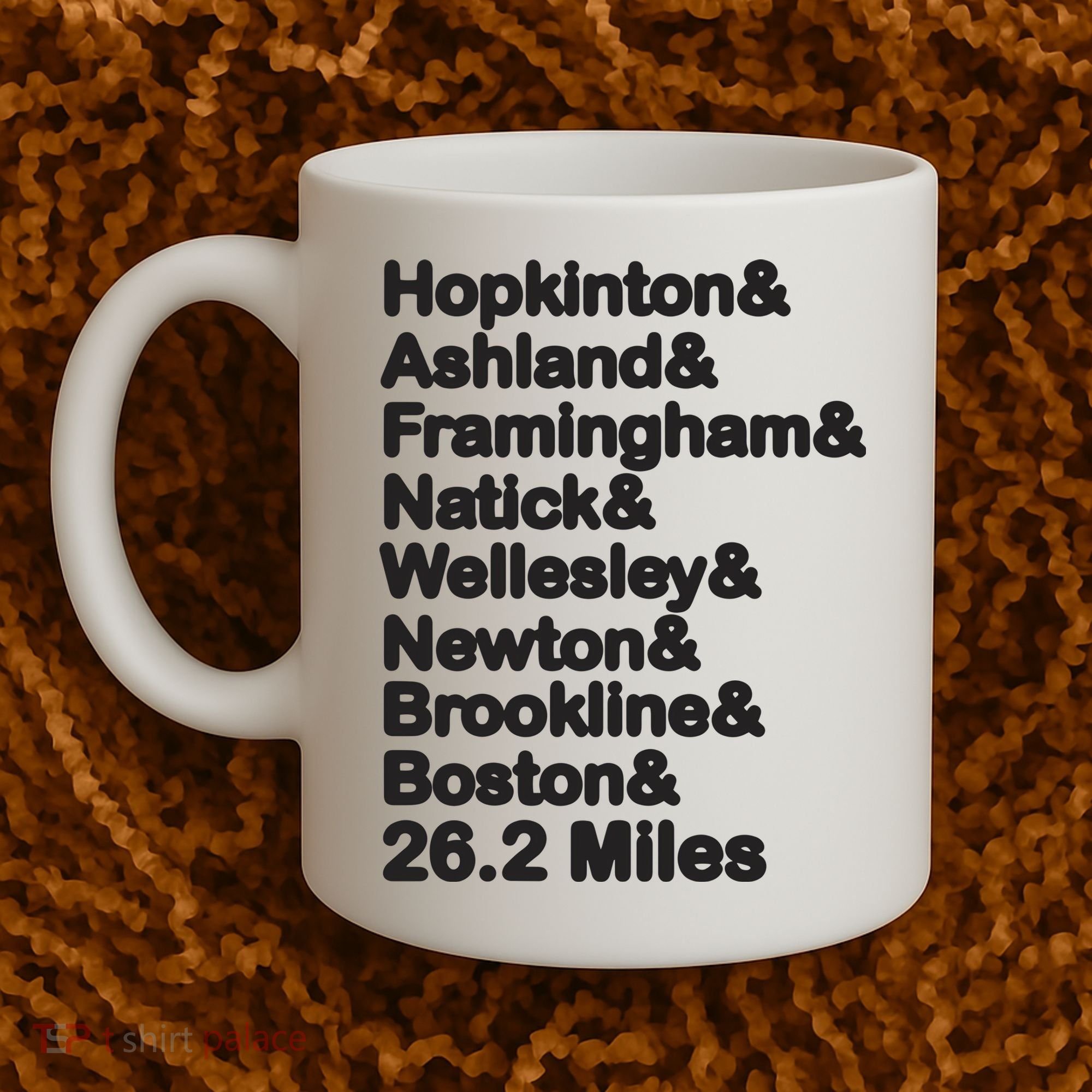 8 Boroughs Boston Running Marathon Running Coffee Mug
