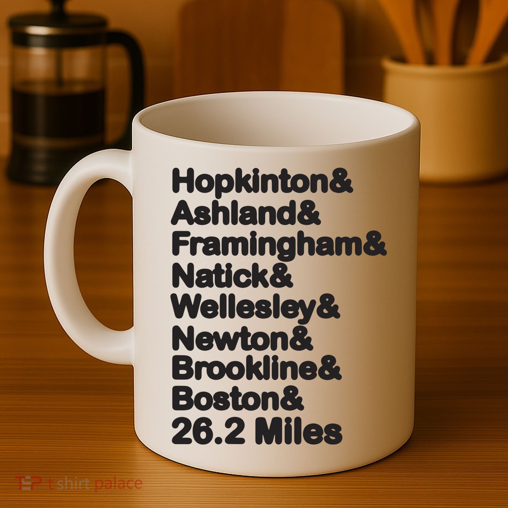 8 Boroughs Boston Running Marathon Running Coffee Mug