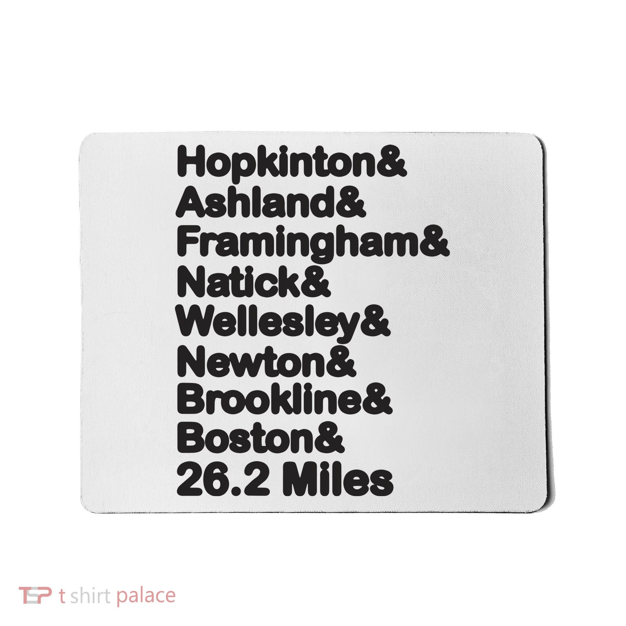 8 Boroughs Boston Running Marathon Running Mousepad