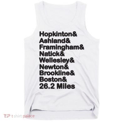 8 Boroughs Boston Running Marathon Running Tank Top