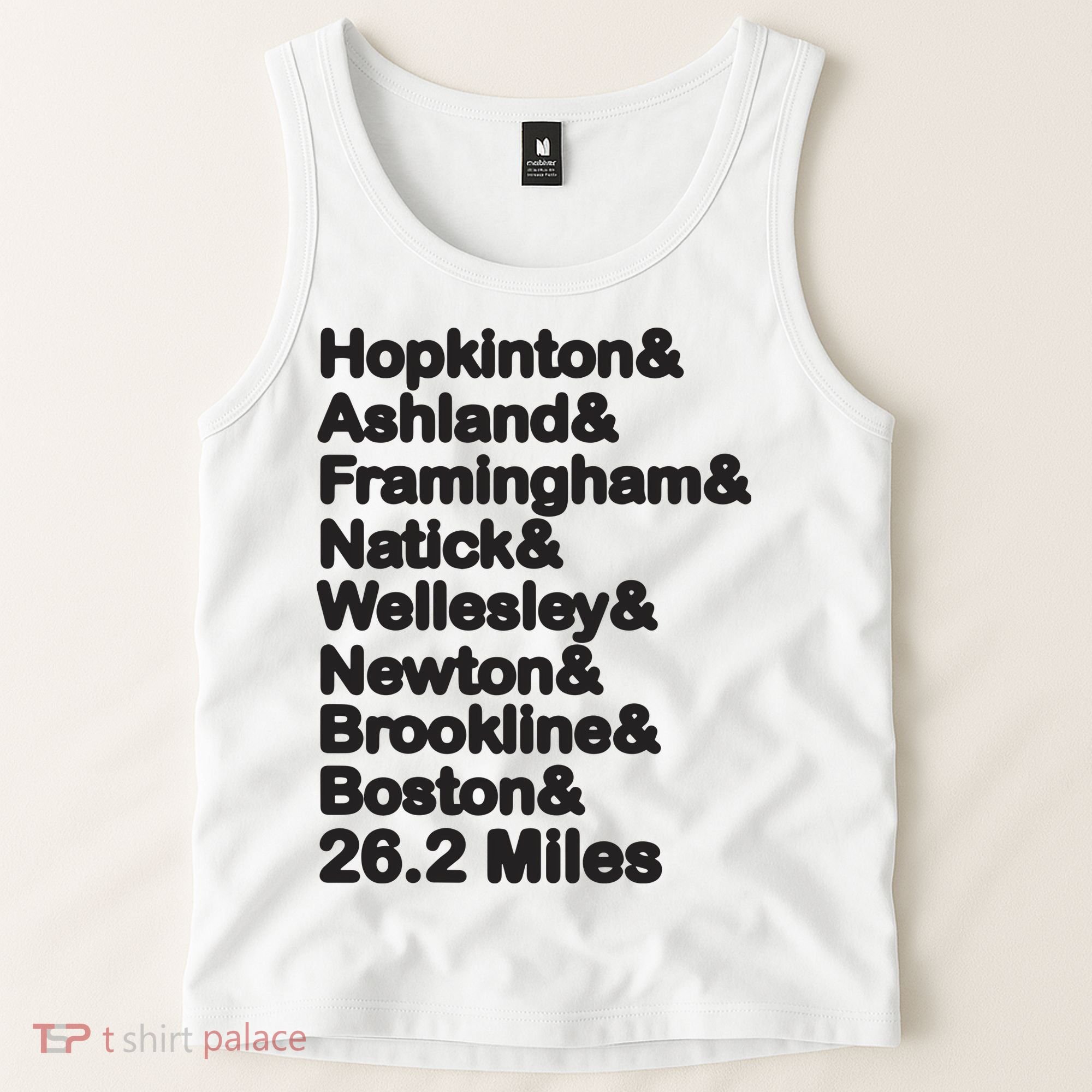 8 Boroughs Boston Running Marathon Running Tank Top