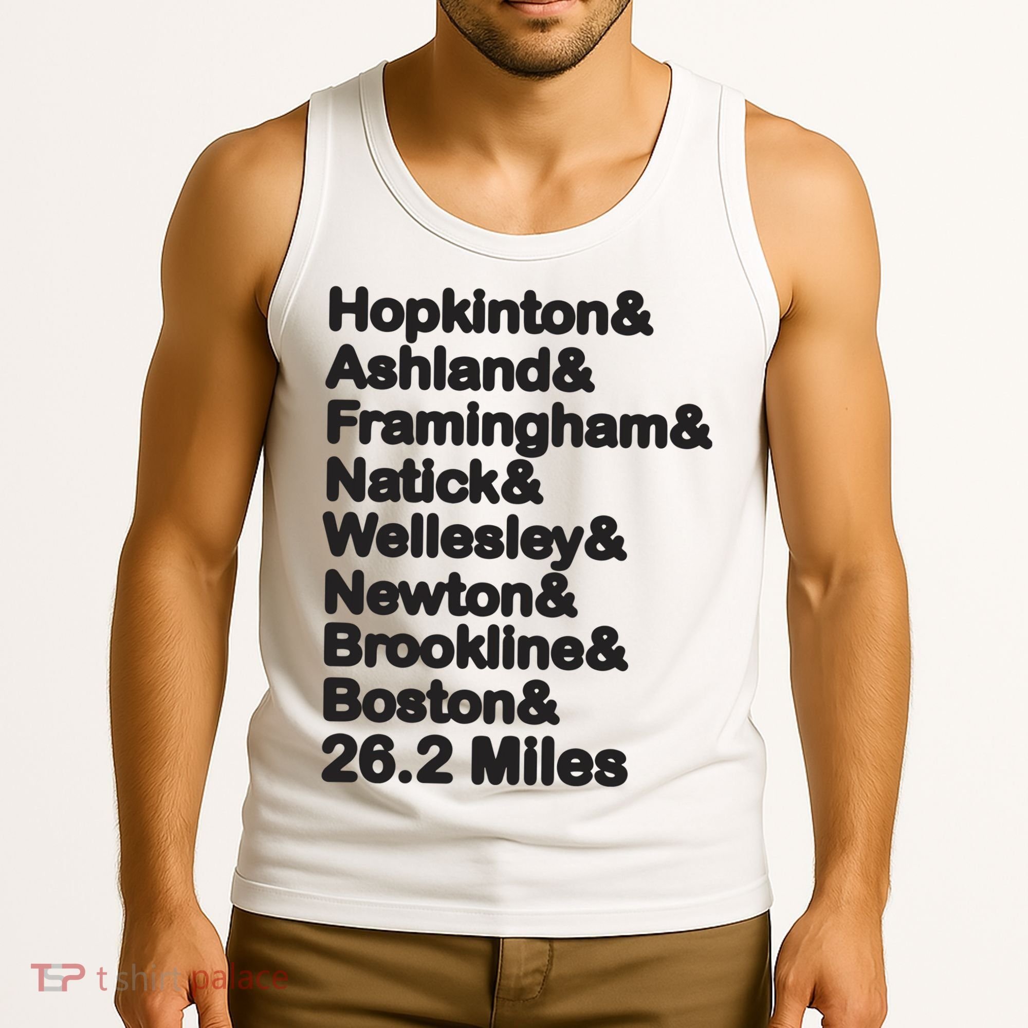 8 Boroughs Boston Running Marathon Running Tank Top