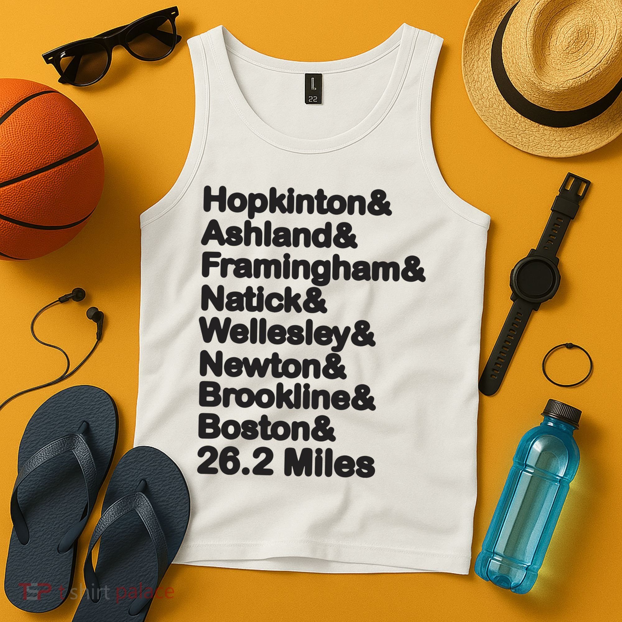 8 Boroughs Boston Running Marathon Running Tank Top