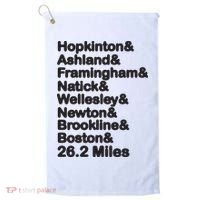 8 Boroughs Boston Running Marathon Running Golf Towel thumb 0