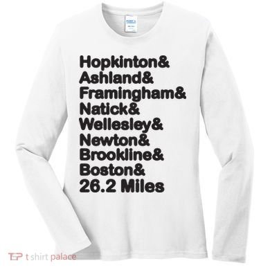 8 Boroughs Boston Running Marathon Running Women's Long Sleeve Shirt