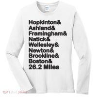 8 Boroughs Boston Running Marathon Running Women's Long Sleeve Shirt thumb 0