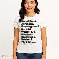 8 Boroughs Boston Running Marathon Running Women's T-Shirt thumb 4