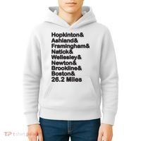 8 Boroughs Boston Running Marathon Running Kids Hoodie thumb 4