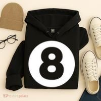 8 Ball Billiards Lazy Funny Magic Ball Gift Hoodie thumb 4