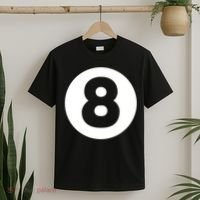 8 Ball Billiards Lazy Funny Magic Ball Gift T-Shirt thumb 2