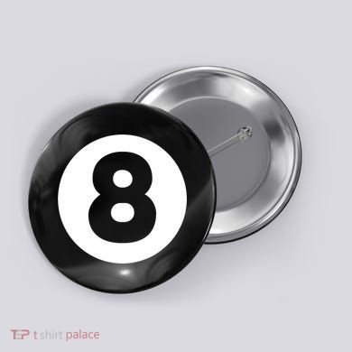 8 Ball Billiards Lazy Funny Magic Ball Gift Button