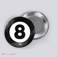 8 Ball Billiards Lazy Funny Magic Ball Gift Button thumb 0