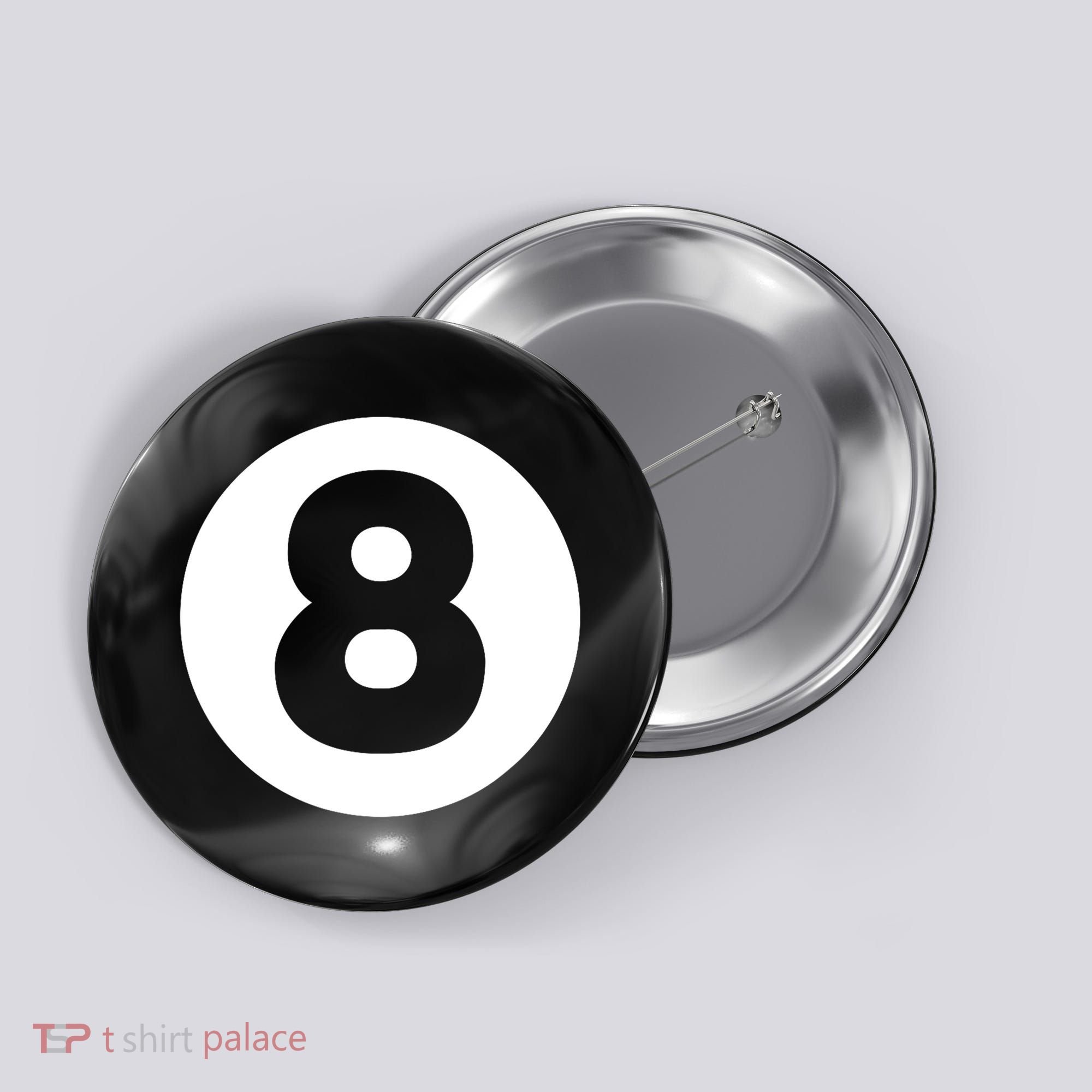 8 Ball Billiards Lazy Funny Magic Ball Gift Button