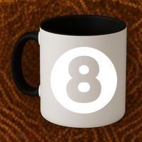 8 Ball Billiards Lazy Funny Magic Ball Gift Coffee Mug thumb 2