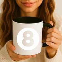 8 Ball Billiards Lazy Funny Magic Ball Gift Coffee Mug thumb 3