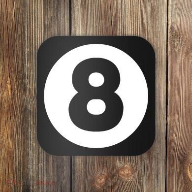 8 Ball Billiards Lazy Funny Magic Ball Gift Coaster