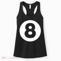 8 Ball Billiards Lazy Funny Magic Ball Gift Women's Tank Top thumb 0