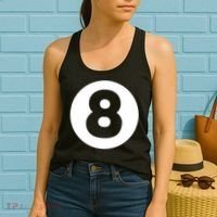 8 Ball Billiards Lazy Funny Magic Ball Gift Women's Tank Top thumb 2