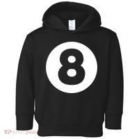 8 Ball Billiards Lazy Funny Magic Ball Gift Toddler Hoodie thumb 0