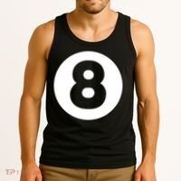 8 Ball Billiards Lazy Funny Magic Ball Gift Tank Top thumb 3