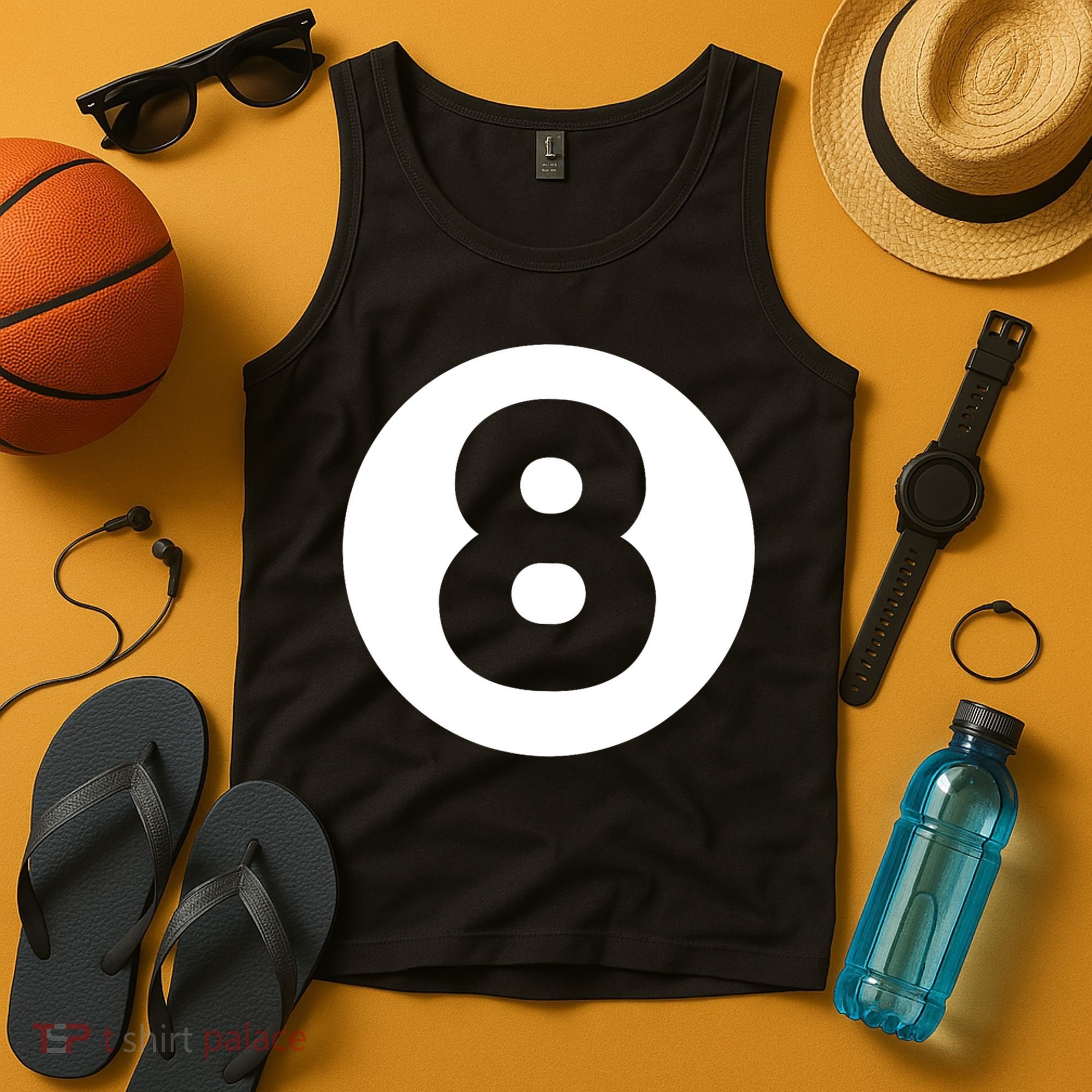 8 Ball Billiards Lazy Funny Magic Ball Gift Tank Top