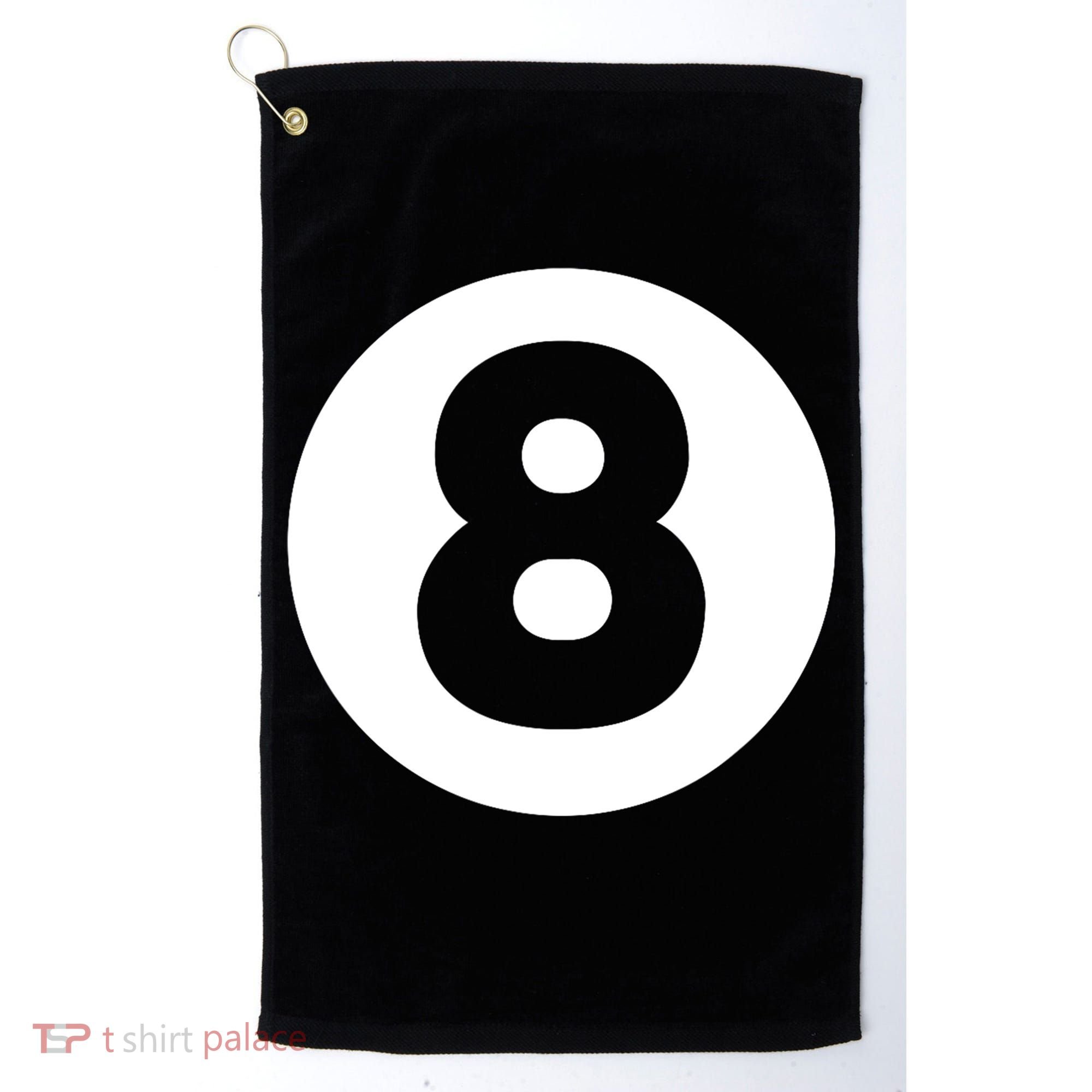 8 Ball Billiards Lazy Funny Magic Ball Gift Golf Towel