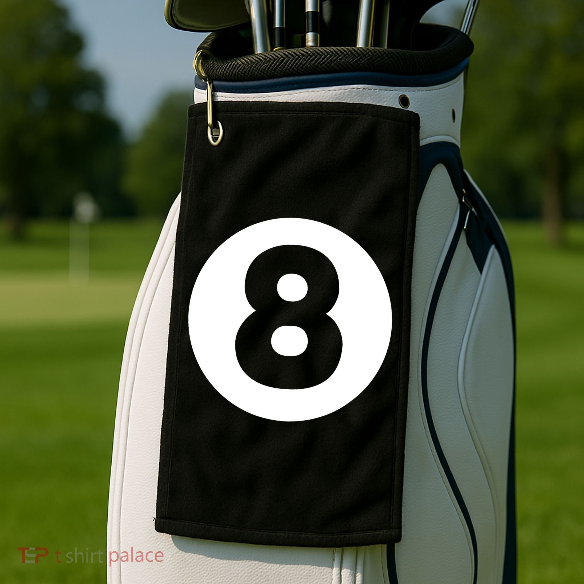 8 Ball Billiards Lazy Funny Magic Ball Gift Golf Towel