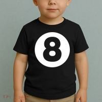 8 Ball Billiards Lazy Funny Magic Ball Gift Toddler T-Shirt thumb 2