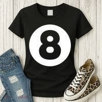 8 Ball Billiards Lazy Funny Magic Ball Gift Women's T-Shirt thumb 3