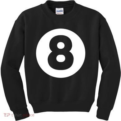 8 Ball Billiards Lazy Funny Magic Ball Gift Kids Sweatshirt