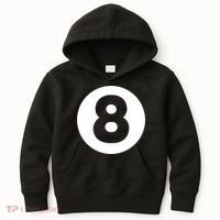 8 Ball Billiards Lazy Funny Magic Ball Gift Kids Hoodie thumb 0